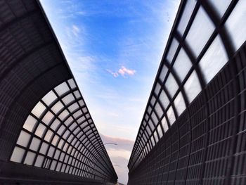 Low angle view of built structure against sky