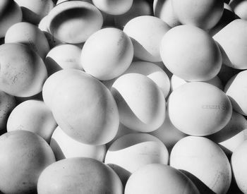 Full frame shot of eggs