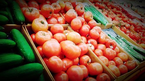 Full frame shot of tomatoes for sale