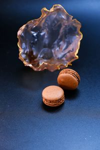 Close-up of ice cream on table