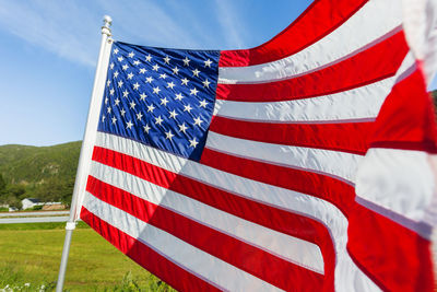 Flag of the united states of america american flag or stars and stripes, old glory,  