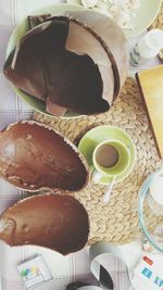 Close-up of food on table