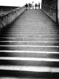 Staircase in tunnel