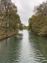 Scenic view of river against sky