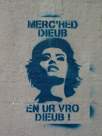 Information sign on wall