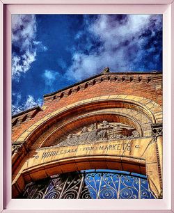 Low angle view of built structure against sky
