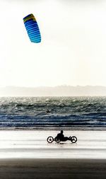 People walking on beach