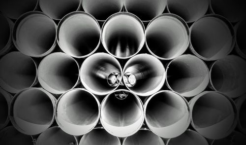 Full frame shot of pipes