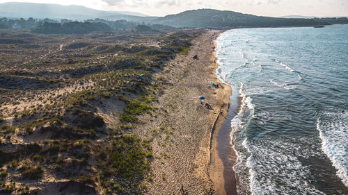 Arkutino beach on a summer day