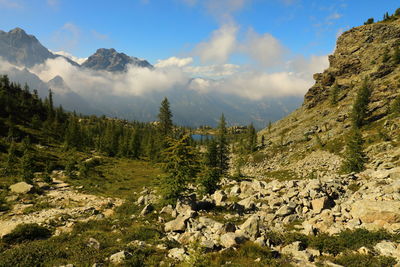 Panoramic view of landscape against sky