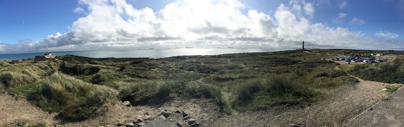 Panoramic view of sea against sky