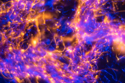 Full frame shot of illuminated blue water