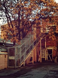 Built structure with trees in background