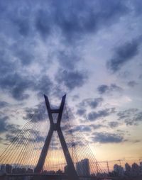 Low angle view of cloudy sky