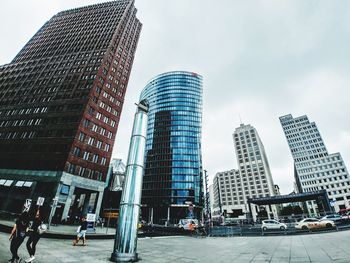 Low angle view of buildings against sky