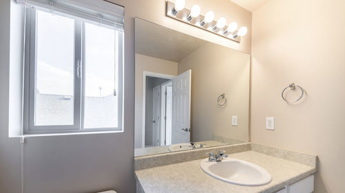 Interior of bathroom at home