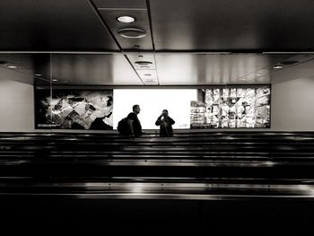 People walking in subway