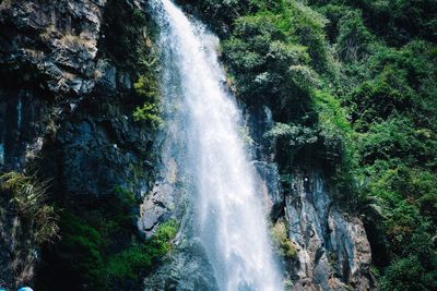 River flowing through rocks