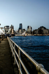 View of city at waterfront