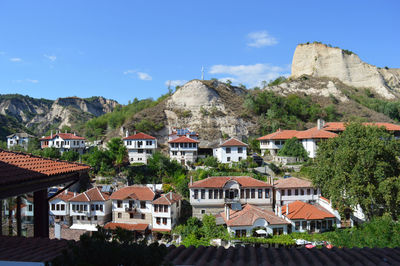 Houses in a town