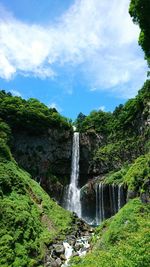 River flowing through forest