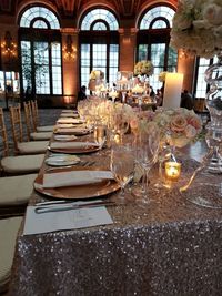 Table and chairs in restaurant