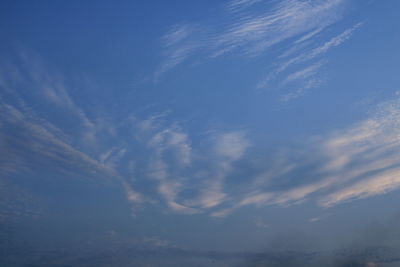 Low angle view of clouds in sky