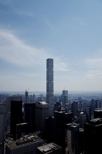 Modern buildings in city against sky