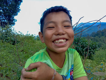 Portrait of smiling young man