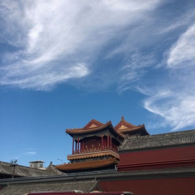 architecture, built structure, sky, building exterior, low angle view, cloud - sky, place of worship, roof, religion, spirituality, cloud, temple - building, blue, cloudy, high section, day, outdoors, no people, history