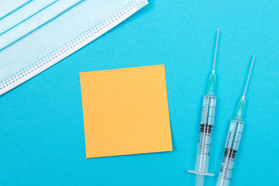 Close-up of pen on table