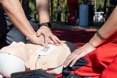First aid and cpr training