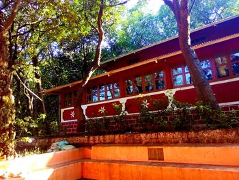 Built structure with trees in background