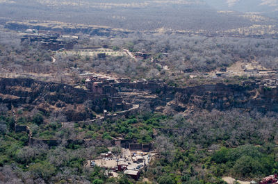High angle view of townscape