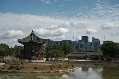 Buildings in water