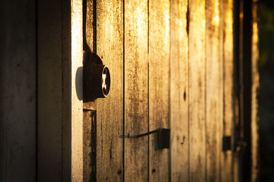 Close-up of door knocker