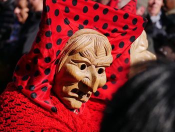 Person in costume standing outdoors