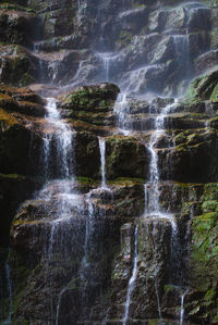 Scenic view of waterfall