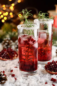 Close-up of drink on table