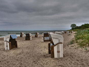 The beach of ahrenshoop in germany