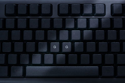 Full frame shot of computer keyboard