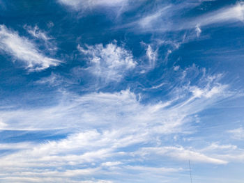 Low angle view of clouds in sky