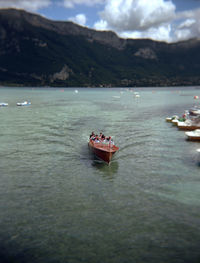 Boats in sea