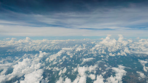 Aerial view of cloudscape against sky