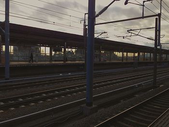 Railroad station platform