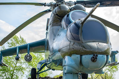 Low angle view of airplane