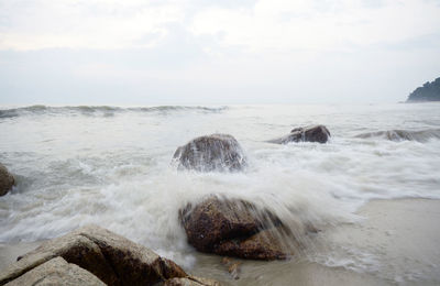 Scenic view of sea against sky