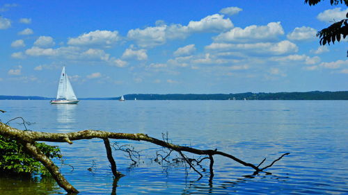 Scenic view of sea against sky