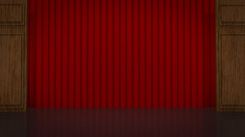 Full frame shot of red wall