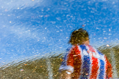 Supporters of the esporte clube bahia football team. arena fonte nova stadium.